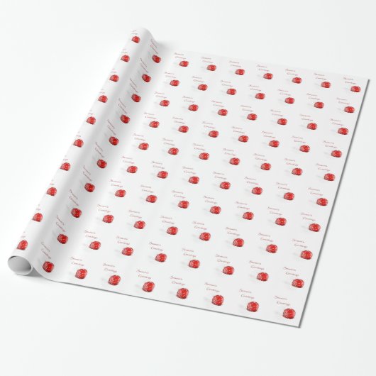 kerstpapier voor de rode kerstversiering cadeaupapier (Uitgerold)