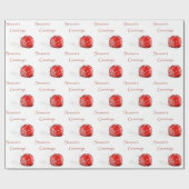 kerstpapier voor de rode kerstversiering cadeaupapier (Vlak)