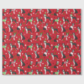 kerstpapier voor de terrière van Boston Cadeaupapier (Vlak)