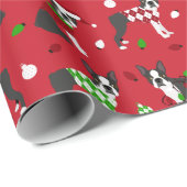 kerstpapier voor de terrière van Boston Cadeaupapier (Rol Hoek)