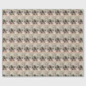  kerstpapier voor de winterscène cadeaupapier (Vlak)