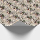  kerstpapier voor de winterscène cadeaupapier (Hoek)