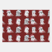 kerstpapier voor dierenvrienden inpakpapier vel (Voorkant 2)