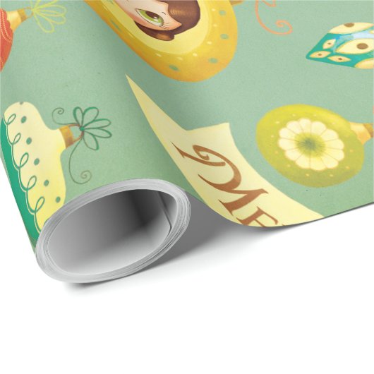 kerstpapier voor dollen en rendieren cadeaupapier (Rol Hoek)