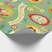  kerstpapier voor dollen en rendieren cadeaupapier (Hoek)