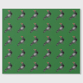 kerstpapier voor duivenkerst cadeaupapier (Vlak)