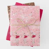 kerstpapier voor feestdag Ballerina Inpakpapier Vel (In situ)