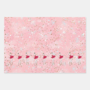 kerstpapier voor feestdag Ballerina Inpakpapier Vel