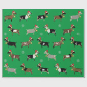 kerstpapier voor gevarendriegeitenbeslag cadeaupapier (Vlak)