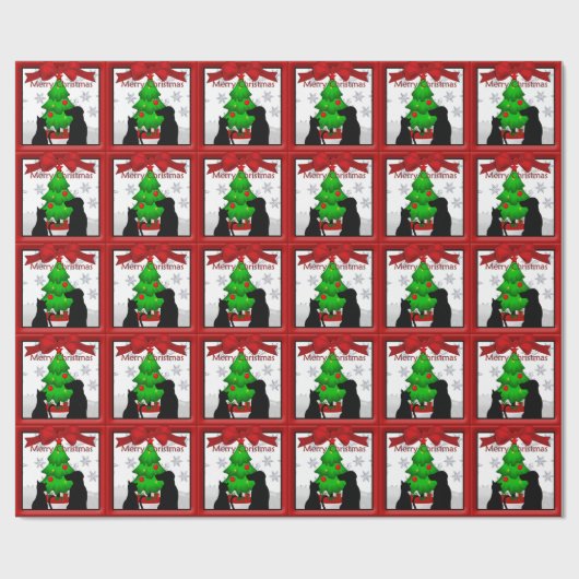 kerstpapier voor gezelschapsdieren cadeaupapier (Vlak)