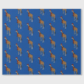 kerstpapier voor Giraffes Cadeaupapier (Vlak)
