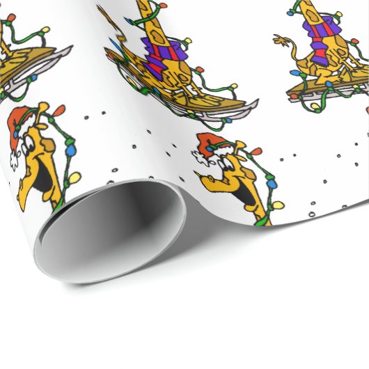 kerstpapier voor Giraffes Cadeaupapier (Rol Hoek)