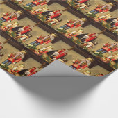 kerstpapier voor het ompakken van kerstbont cadeaupapier (Hoek)