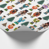 kerstpapier voor het ompakken van kerstbont cadeaupapier (Hoek)