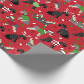 kerstpapier voor het oppakken van kerstcadeautjes cadeaupapier (Hoek)