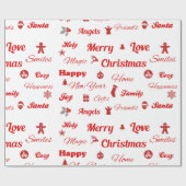 kerstpapier voor het oppakken van kerstkaarten cadeaupapier (Vlak)