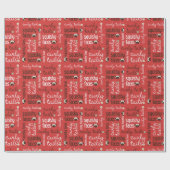 kerstpapier voor het oppakken van kersttaspels cadeaupapier (Vlak)