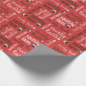 kerstpapier voor het oppakken van kersttaspels cadeaupapier (Hoek)