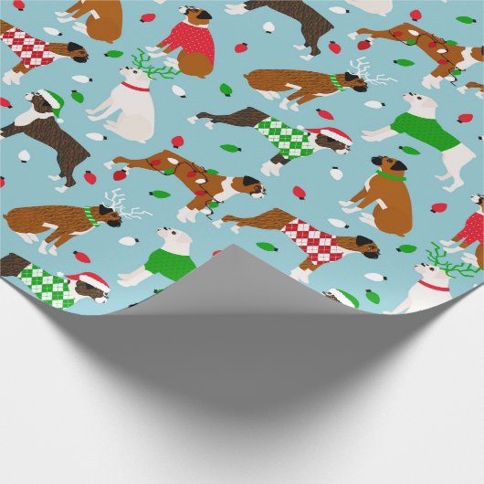 kerstpapier voor het verpakken van bonzen cadeaupapier (Hoek)