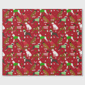 kerstpapier voor het verpakken van bonzen cadeaupapier (Vlak)