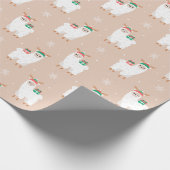 kerstpapier voor het verpakken van kerstpanelen cadeaupapier (Hoek)