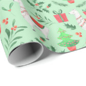 kerstpapier voor het verpakken van kerstpanelen cadeaupapier (Rol Hoek)