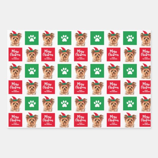  kerstpapier voor honden inpakpapier vel (Voorkant 3)