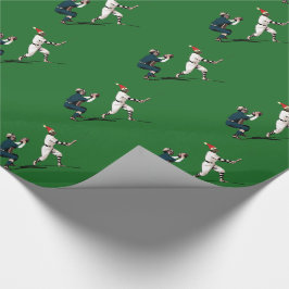kerstpapier voor honkbal cadeaupapier