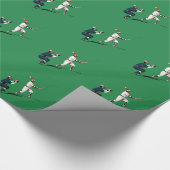 kerstpapier voor honkbal cadeaupapier (Hoek)