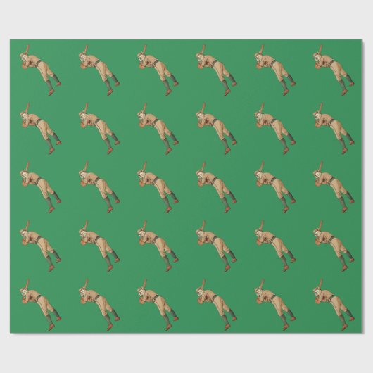 kerstpapier voor honkbal cadeaupapier (Vlak)