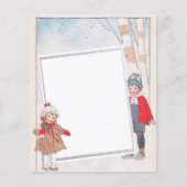 kerstpapier voor Kaarten  kinderen (Voorkant)