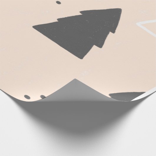  kerstpapier voor kerstboho moderne verdringing cadeaupapier (Hoek)