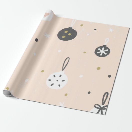  kerstpapier voor kerstboho moderne verdringing cadeaupapier (Uitgerold)