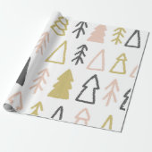 kerstpapier voor kerstboho moderne verdringing cadeaupapier (Uitgerold)