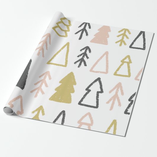  kerstpapier voor kerstboho moderne verdringing cadeaupapier (Uitgerold)