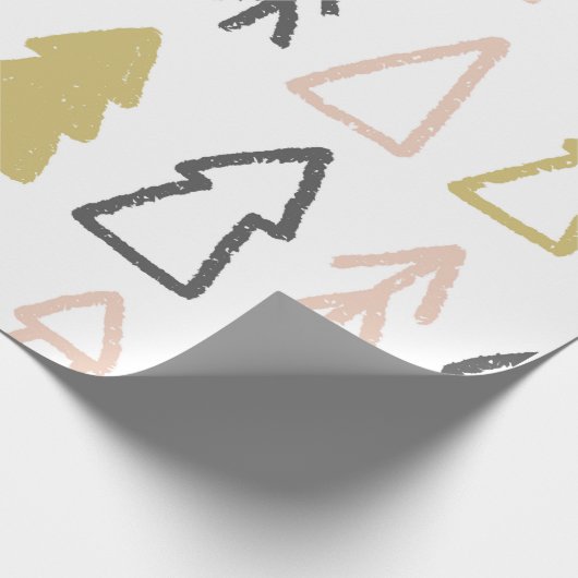 kerstpapier voor kerstboho moderne verdringing cadeaupapier (Hoek)