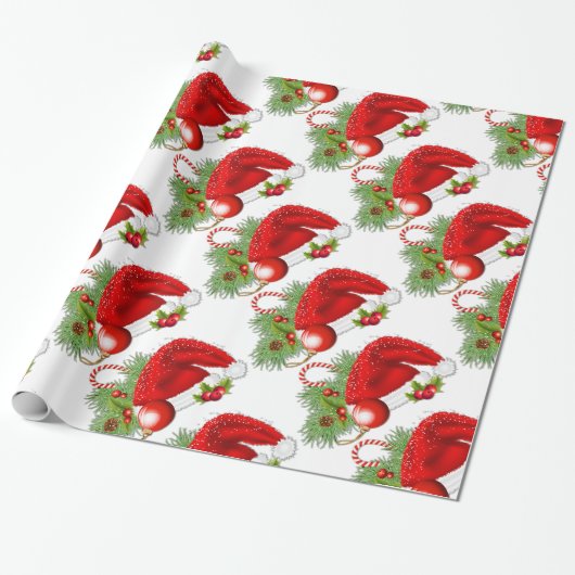 kerstpapier voor kerstcadeautjes met kerstcadeautj cadeaupapier (Uitgerold)