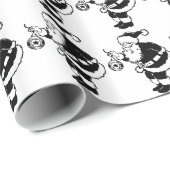 kerstpapier voor kerstcadeautjes, zwart-wit cadeaupapier (Rol Hoek)