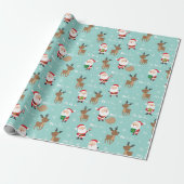 kerstpapier voor kerstkerstbeklimming (kerstmars) cadeaupapier (Uitgerold)
