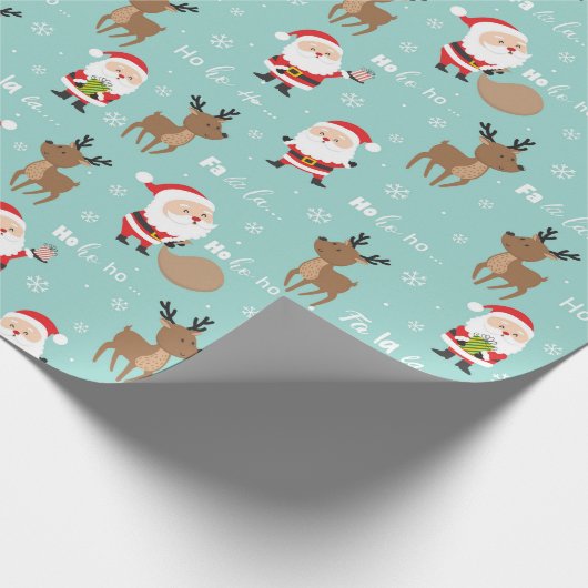 kerstpapier voor kerstkerstbeklimming (kerstmars) cadeaupapier (Hoek)
