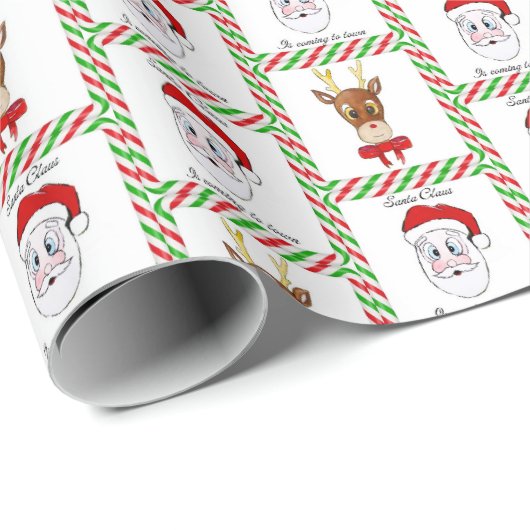 kerstpapier voor kerstmanden en rendieren cadeaupapier (Rol Hoek)