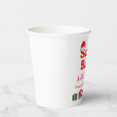 Kerstpapier voor kerstmis met kerstBaby shower, ke Papieren Bekers (Rechts)