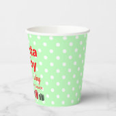 Kerstpapier voor kerstmis met kerstBaby shower, ke Papieren Bekers (Links)