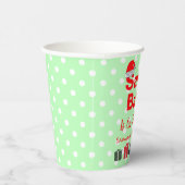 Kerstpapier voor kerstmis met kerstBaby shower, ke Papieren Bekers (Rechts)