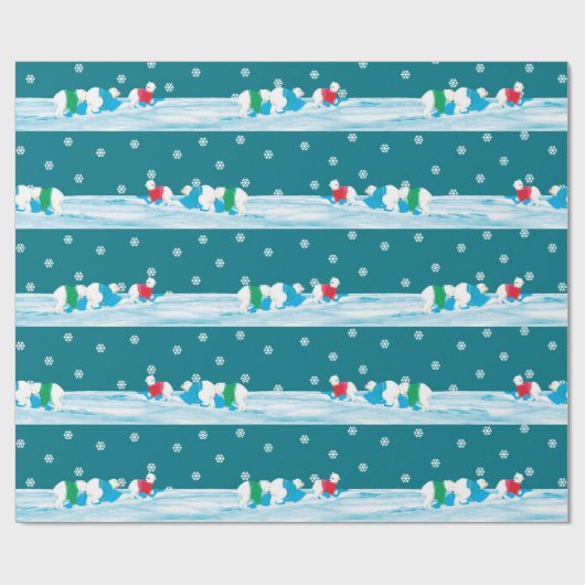 kerstpapier voor kinderen cadeaupapier (Vlak)