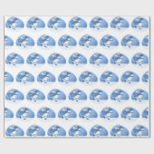 kerstpapier voor konijnen cadeaupapier (Vlak)