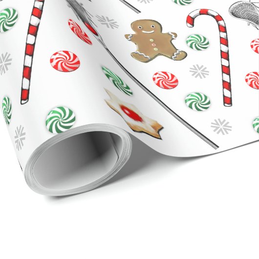 kerstpapier voor lacrosse kerstwijn cadeaupapier (Rol Hoek)