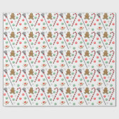 kerstpapier voor lacrosse kerstwijn cadeaupapier (Vlak)