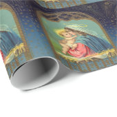  kerstpapier voor Madonna en voor kinderen Cadeaupapier (Rol Hoek)