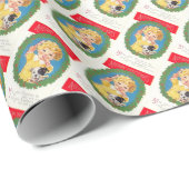  kerstpapier voor meisjes en puppy's cadeaupapier (Rol Hoek)